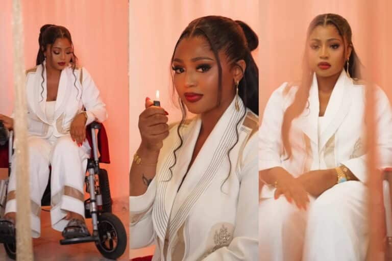 Regina Daniels wheelchair