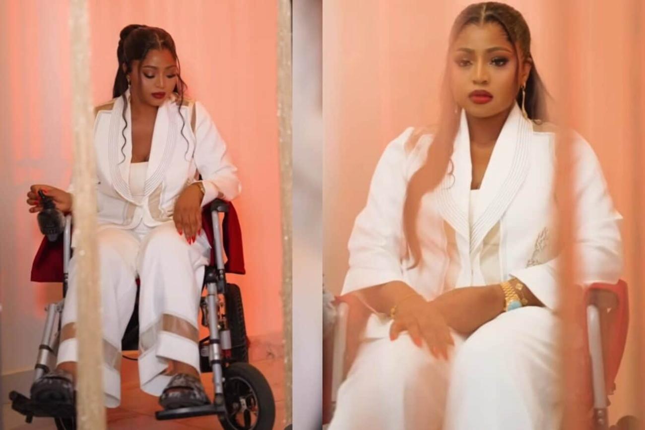 Regina Daniels wheelchair